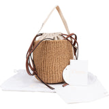 Chloé x Mifuko Raffia Woody Calfskin Bucket Crossbody Bag
