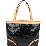 Coach Monogram Patent Leather Signature Embossed Handbag