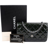 Chanel Quilted Patent Leather Wallet On Chain Crossbody Bag
