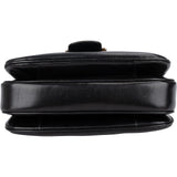 Celine Black Boxcalf Triomphe Shoulder Bag