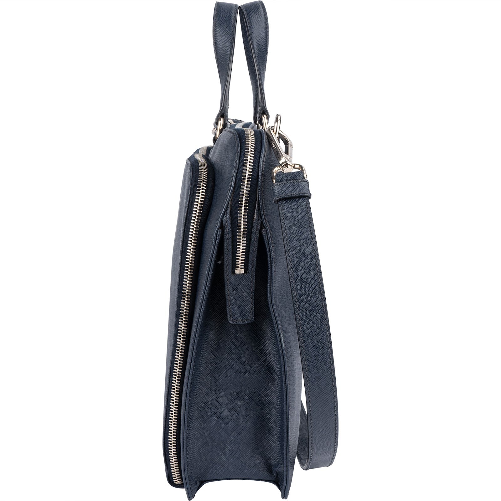 [🔄️B23 / F29] Prada Saffiano Leather Briefcase Crossbody Bag - vintageandkickz