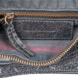 Balenciaga Black Arena Leather City Tote Handbag