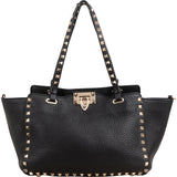 Valentino Garavani Grained Calfskin Rockstud Tote Handbag