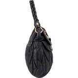 Miu Miu Matelassé Nappa Leather Coffer Hobo City Shoulder Bag