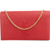 Yves Saint Laurent Grained Calfskin Cassandre Wallet On Chain Crossbody Bag