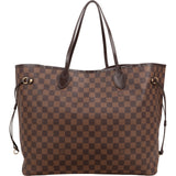 Louis Vuitton Monogram Damier Ebene Neverfull GM Shoulder Bag