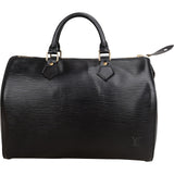 Louis Vuitton Noir Epi Leather Speedy 30 Handbag