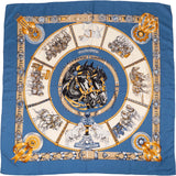 Hermès Chevaux de Trait Silk Carre 90 Scarf Tuch