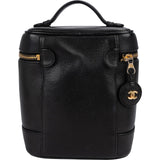 Chanel Caviar Leather CC Vanity Case Handbag