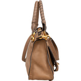 Chloé Grained Calfskin Marcie Saddle Shoulder Bag