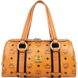MCM Monogram Visetos Boston Handbag