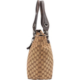 Gucci Monogram GG Canvas Jolicoeur Horsebit Tote Shoulder Bag