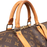 Louis Vuitton Monogram Canvas Keepall 55 Bandoulière Travel Bag