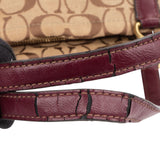 Coach Monogram Signature Stripe Tote Shoulder Bag