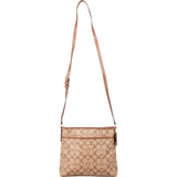Coach Monogram Signature Canvas File Tote Crossbody Bag