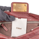 Chloé Bordeaux Leather Paddington Handbag