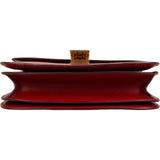 Celine Classic Red Boxcalf Leather Medium Box Crossbody Bag