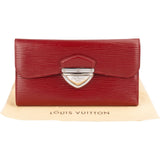 Louis Vuitton Red Epi Leather Montaigne Long Bifold Organizer Cardholder