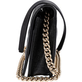 Chanel Quilted Caviar Leather Small Boy Wallet On Chain Crossbody Bag