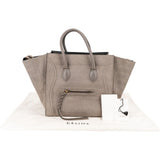 Celine Croc Optic Suede and Leather Phantomm Handbag