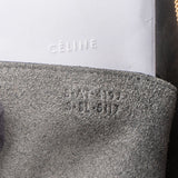 Celine Grey Leather Grained Calfskin Belt Handbag