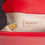 Chanel Perforated Quilted Lambskin Palladium Medium Boy Crossbody Bag