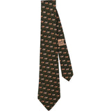 Hermès Navire Pattern Basket Silk Tie Krawatte