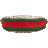 Gucci Monogram GG Supreme Ophidia Crescent Pochette Shoulder Bag