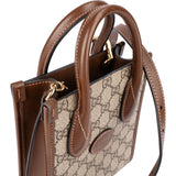 Gucci Monogram GG Supreme Interlocking G Mini Paperbag Crossbody Handbagag