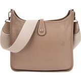 Hermès Argile Togo Leather Palladium Evelyne 29 Crossbody Bag
