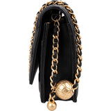 Chanel Quilted Lambskin Pearl Crush Wallet On Chain Crossbody Bag