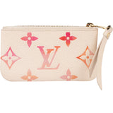 Louis Vuitton Leather Empreinte Monogram Aquarelle Key Pouch M83506