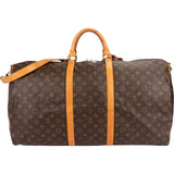 Louis Vuitton Monogram Canvas Keepall 60 Bandoulière Travel Bag