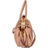 Miu Miu Matelassé Nappa Leather Frame Bowling Handbag