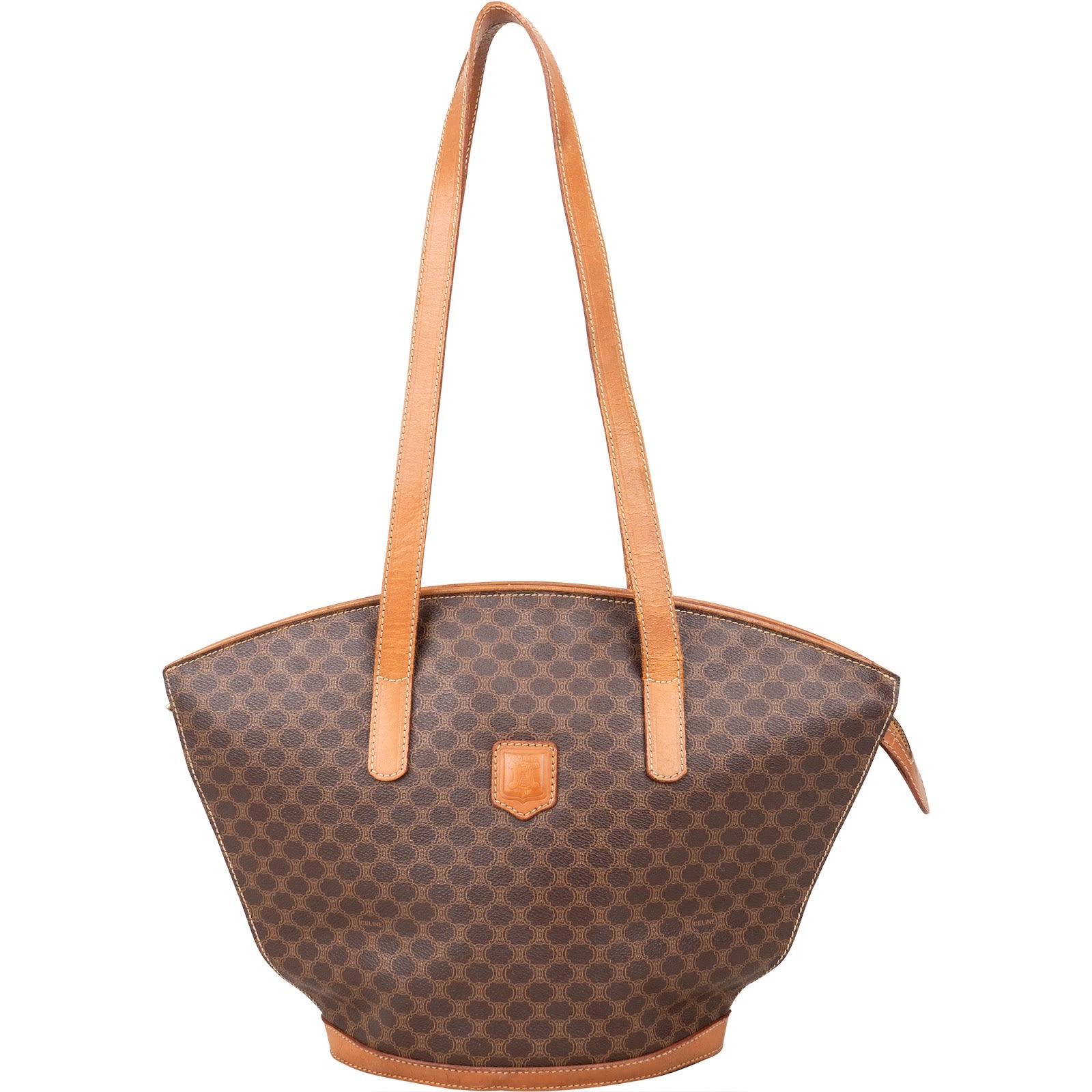[🔄️B14 / F33] Celine Macadam Canvas Tote Shoulder Bag - vintageandkickz