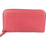 Bottega Veneta Intrecciato Leather Zip Around Wallet