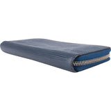 Louis Vuitton Blue Epi Leather Zippy Wallet