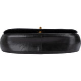 Chanel Quilted Lambskin 24K Gold Half Moon Single Flap Shoulder Bag