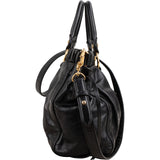 Miu Miu Vitello Lux Gathered Handbag