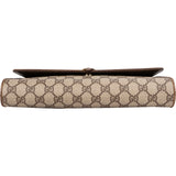 Gucci Monogram GG Supreme Canvas Vintage Flap Crossbody Bag