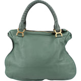 Chloé Grained Calfskin Marcie Satchel Handbag