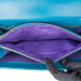 Bvlgari Blue Leather Serpenti Forever Shoulder Bag