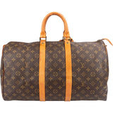 Louis Vuitton Monogram Canvas Keepall 45 Travel Bag
