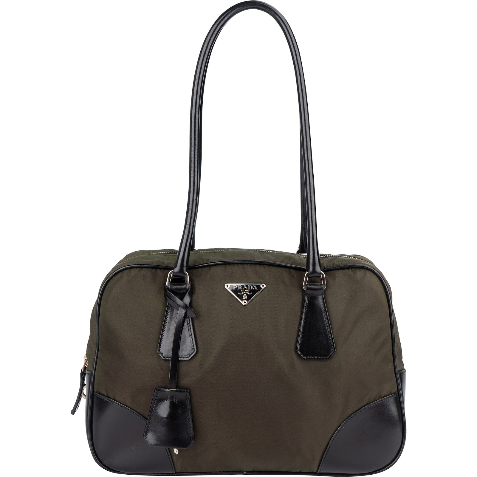 Prada Nylon Triangle Shoulder Bag - vintageandkickz