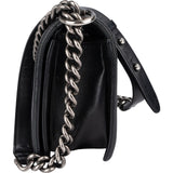 Chanel Quilted Calfskin Boy Single Flap Crossbody Bag