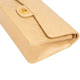 Chanel Quilted Lambskin 24K Gold Medium Double Flap Shoulder Bag