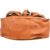 Chloé Grained Leather Marcie Saddle Zipper Crossbody Bag