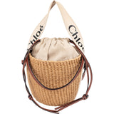 Chloé Raffia Woody Basket Crossbody Handbag