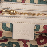 Gucci Leather GG Studded Indy Bamboo Hobo Handbag