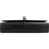 Yves Saint Laurent Croc-Embossed Leather Kate Tassel Chain Crossbody Bag